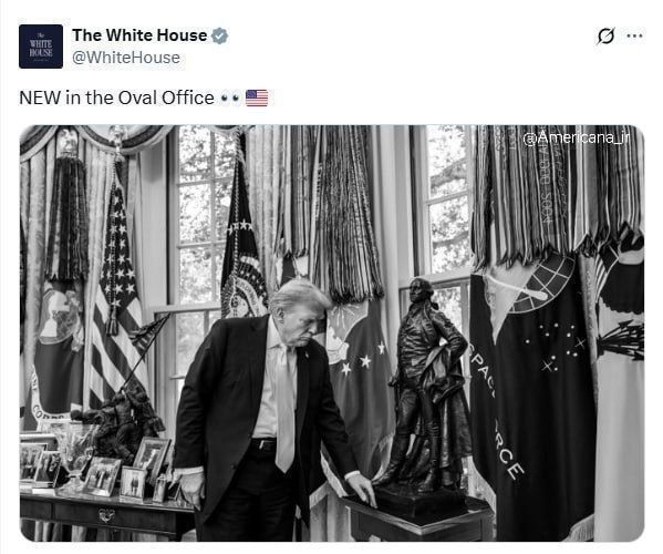 فوری: کاخ سفید با انتشار این عکس مرگ ترامپ را تایید کرد/ New in the Oval Office یعنی چه؟