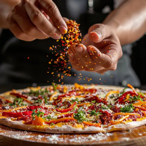 پیتزا چیلی تند