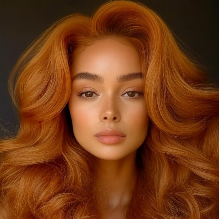 موی مسی با پوست گندمی