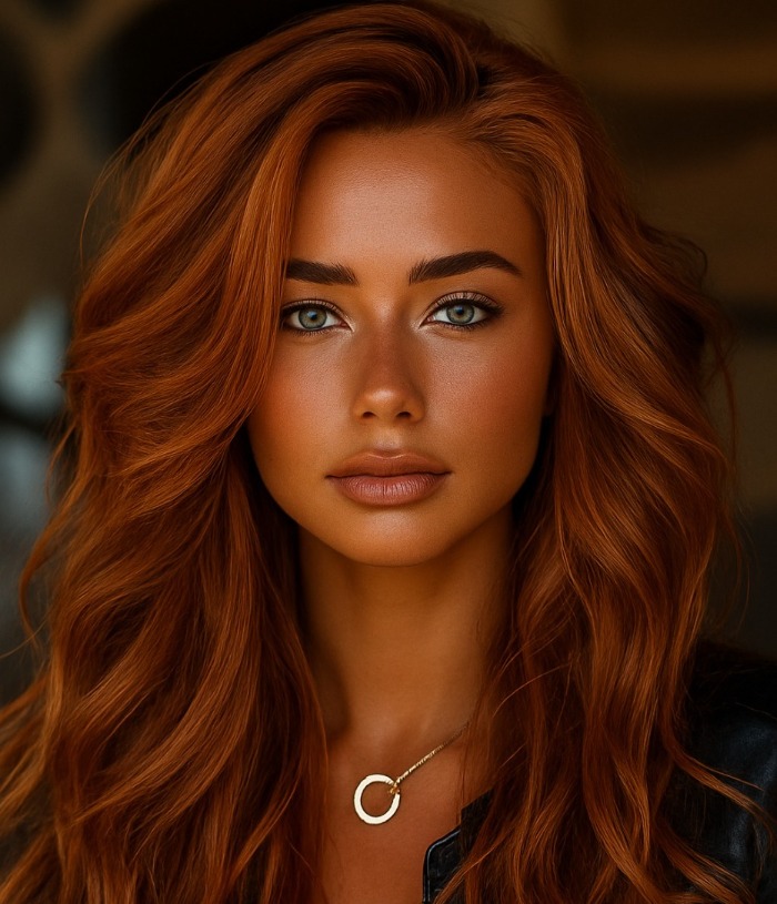 موی مسی با پوست تیره