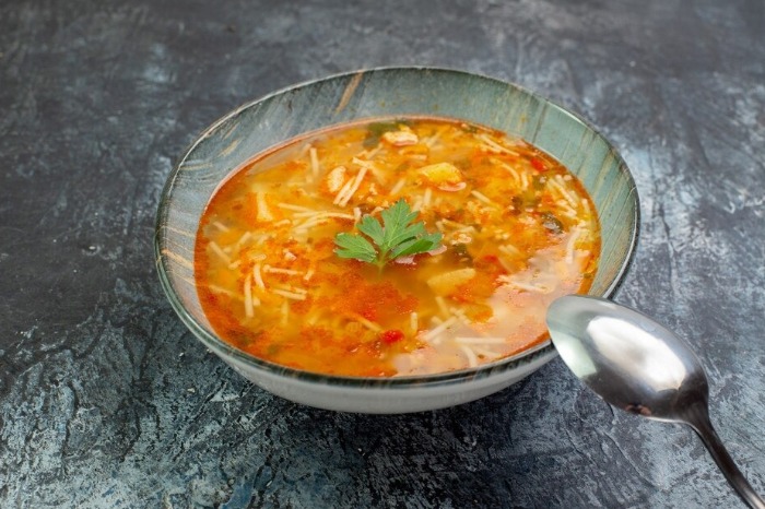 سوپ ورمیشل با مرغ