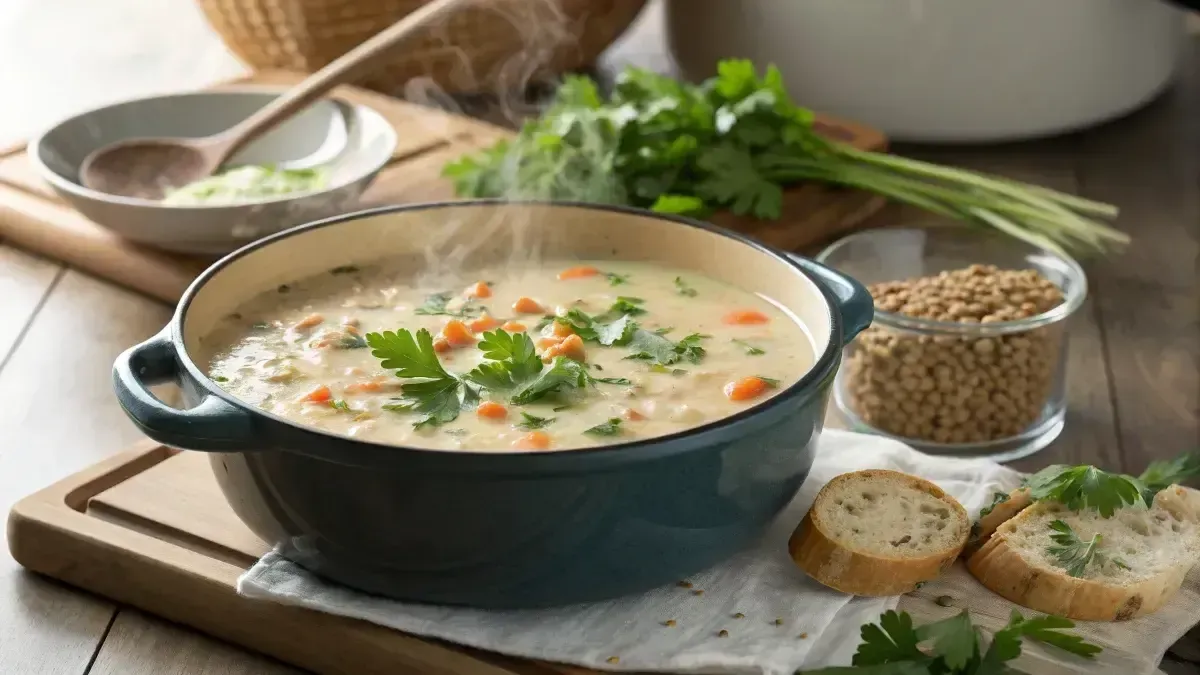 طرز تهیه سوپ ماست و گشنیز خوشمزه و خاص