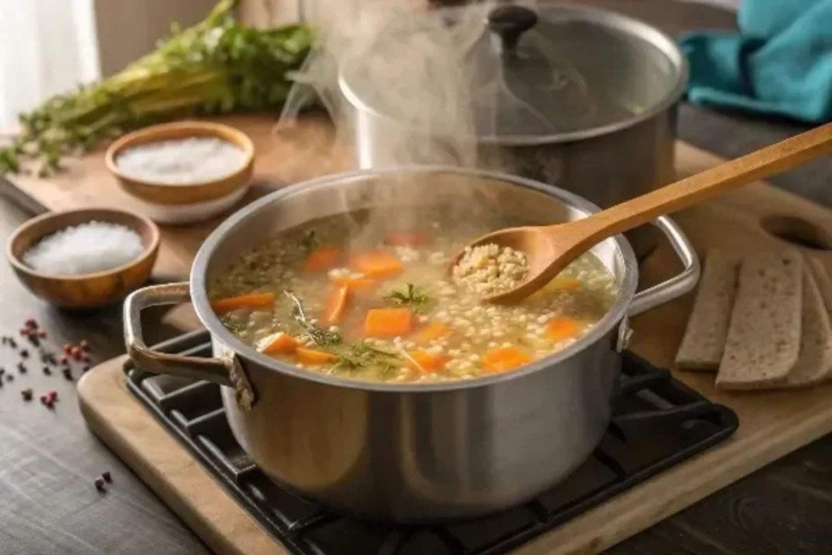 طرز تهیه سوپ ماست و گشنیز خوشمزه و خاص