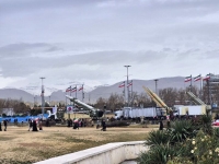 نمایش موشک‌های سپاه در مسیر راهپیمایی 22 بهمن در تهران