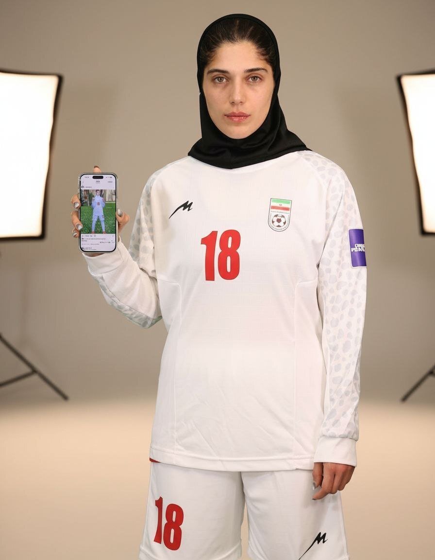 عکس | ستاره پرسپولیس به یاد دختر ملی‌پوش