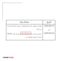 ساعات کاری جدید سامانه پایا اعلام شد