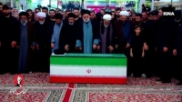 اقامه نماز بر پیکر مطهر رهبر شهید به امامت فرزند ارشد ایشان