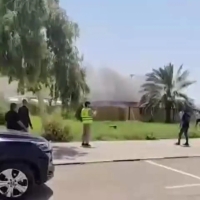 آتش‌سوزی در فرودگاه بین‌المللی بصره
