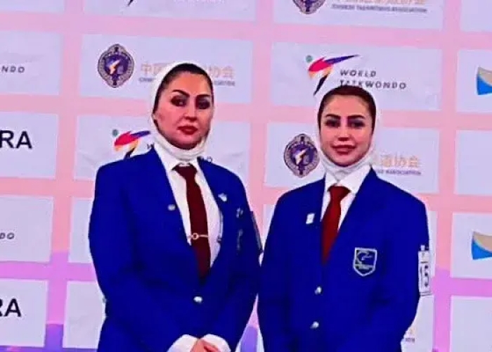 قضاوت‌ دو بانوی داوری تکواندو ایران در چین