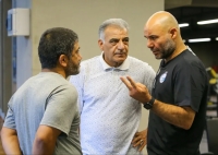 دیدار سهراب و دبیر در خانه کشتی (عکس)