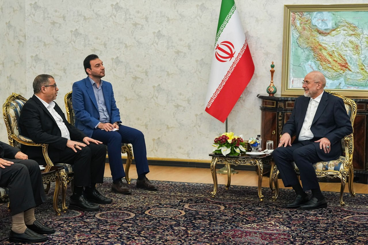 تصاویر: دیدار و گفت‌وگو باسم نعیم با قالیباف