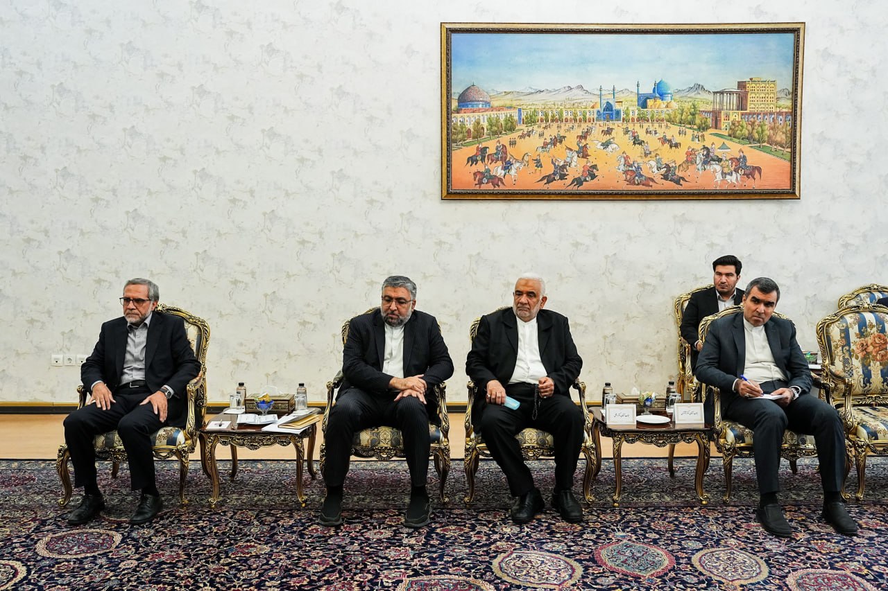 تصاویر: دیدار و گفت‌وگو باسم نعیم با قالیباف