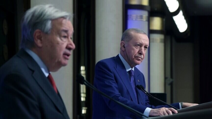 دیدار اردوغان و گوترش پشت درهای بسته