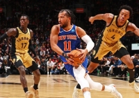 نیکس بعد از چهار شکست، برنده شد:  بازگشت قهرمان فصل گذشته NBA به کالبد قهرمانان!